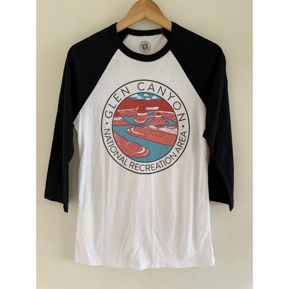 Parks Project Glen Canyon National Recreation Area Raglan Tee Black White Small